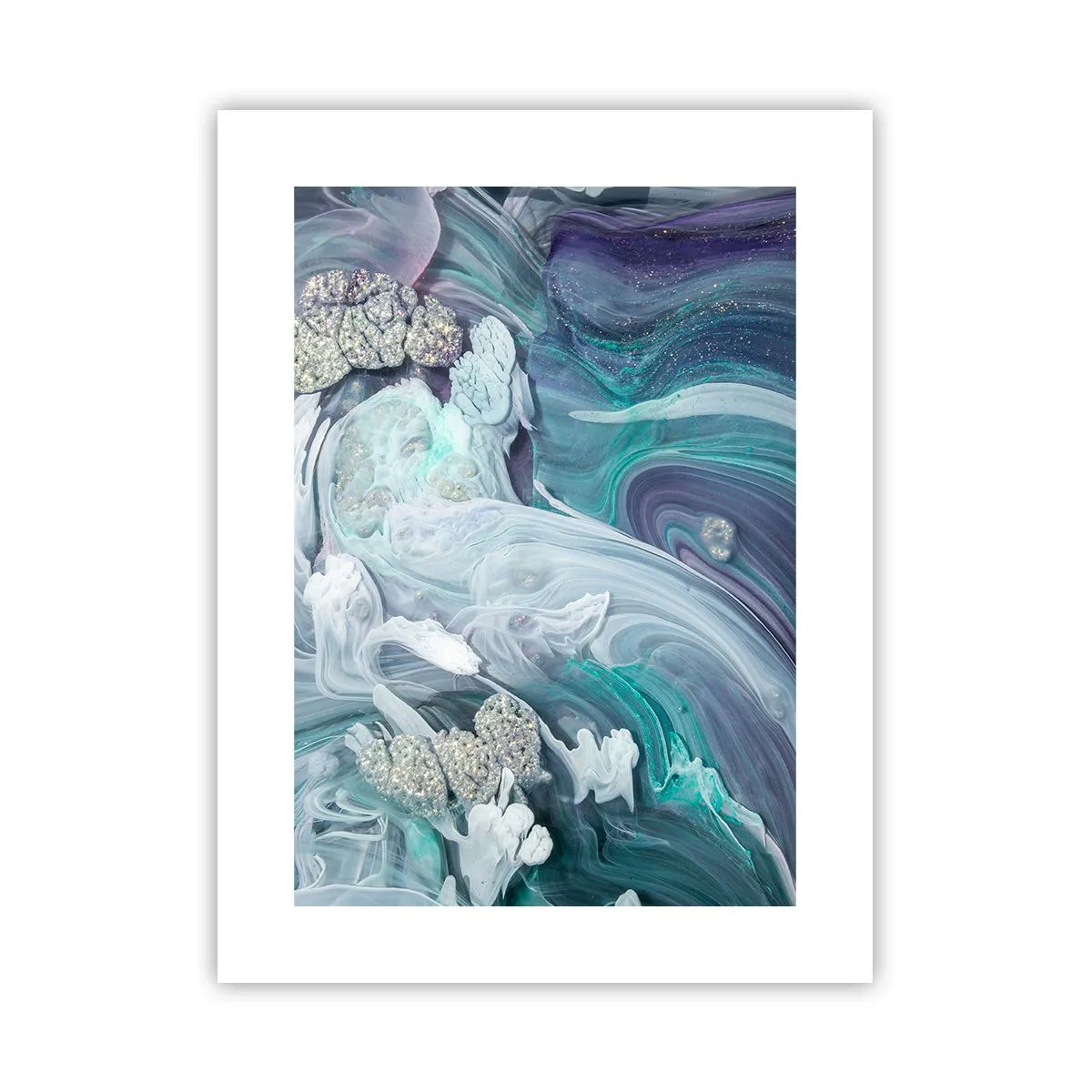 Pôster - Correntes de azul - 30x40 cm