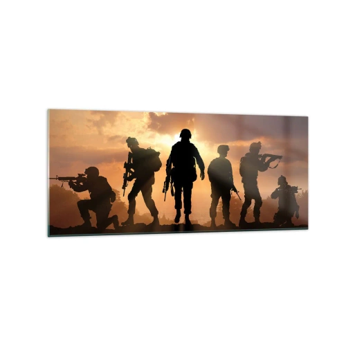 Quadro em vidro - Brothers in arms - 120x50 cm