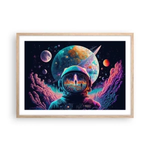 Pôster com moldura de carvalho claro - Os filósofos não sonharam com isso - 70x50 cm