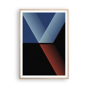 Pôster com moldura de carvalho claro - Uma história simples - 70x100 cm