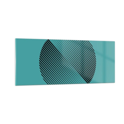 Quadro em vidro - Círculo – uma variação geométrica - 100x40 cm