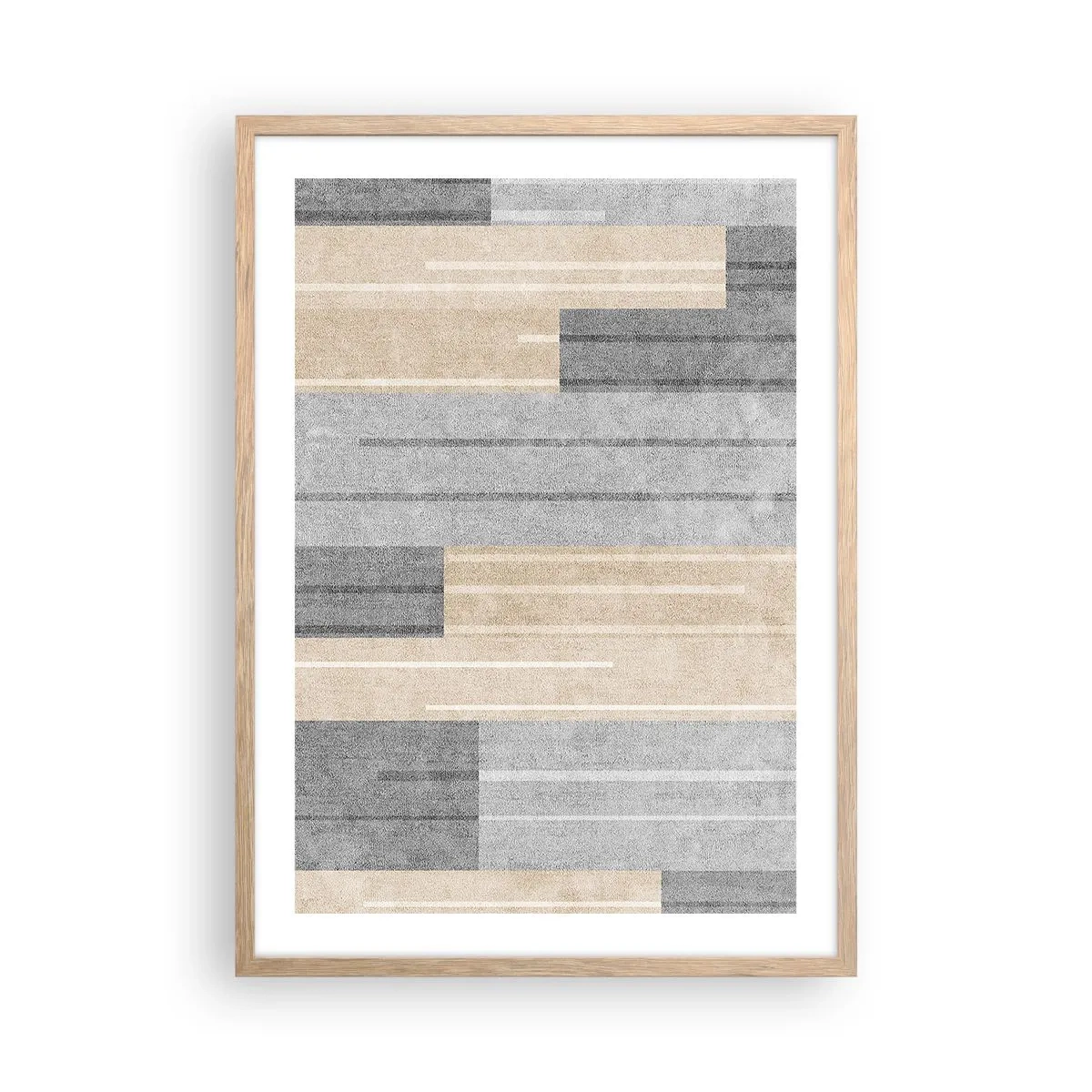 Pôster com moldura de carvalho claro - Composição: mantenha vertical - 50x70 cm