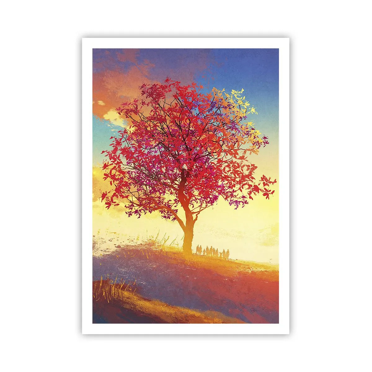 Pôster - O peregrino no seu destino - 70x100 cm