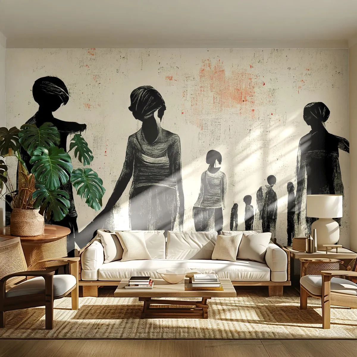 Papel de Parede Standard Eco - Contra a solidão - Mulheres, Trabalhar, Pedaço - 250x175 cm