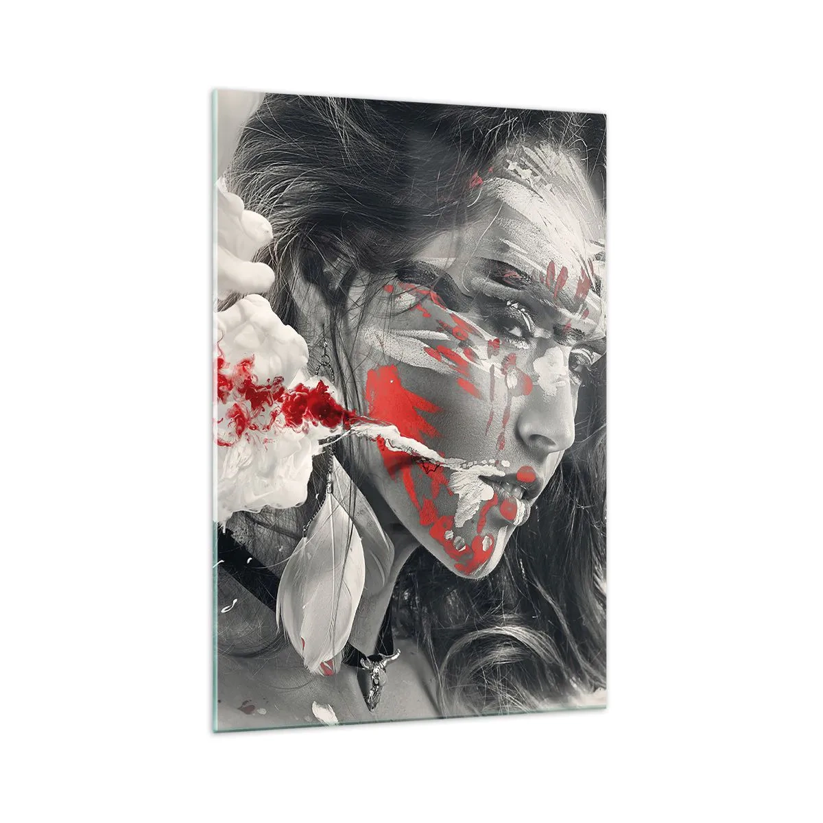 Quadro em vidro - Nos fumos do absurdo - 70x100 cm