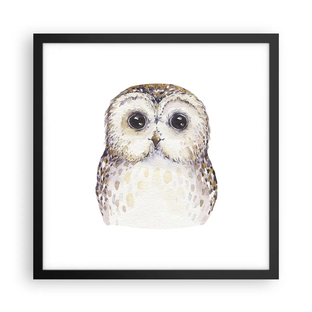 Pôster com moldura preta - Olhe-me nos olhos - 40x40 cm