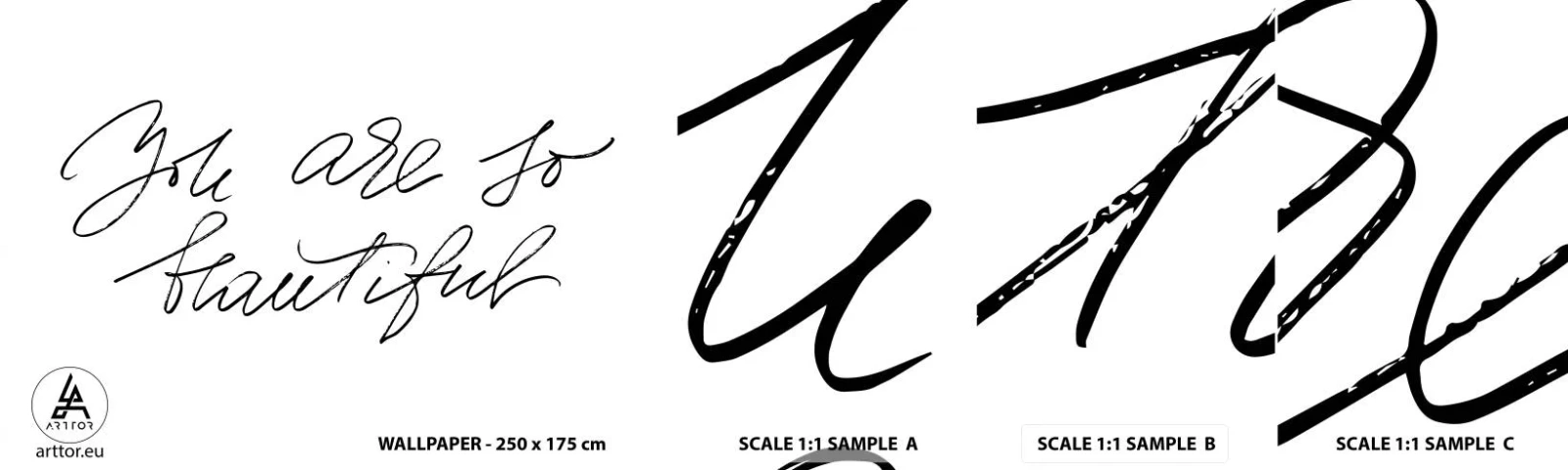 Amostra de papel de parede autocolante Deluxe Sticker - De verdade, acredite... - Tipografia, Afirmação, Máxima - 100x30 cm