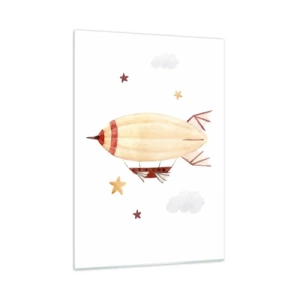 Quadro em vidro - Dirigível - 50x70 cm