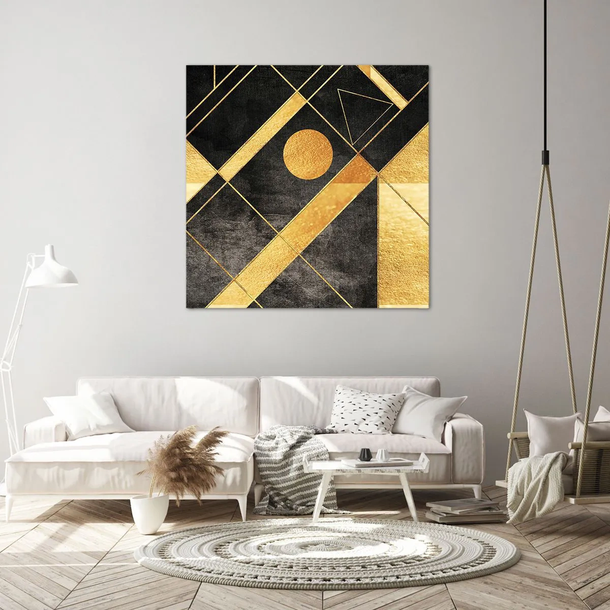 Quadro em tela - Sol do Deserto - 30x30 cm