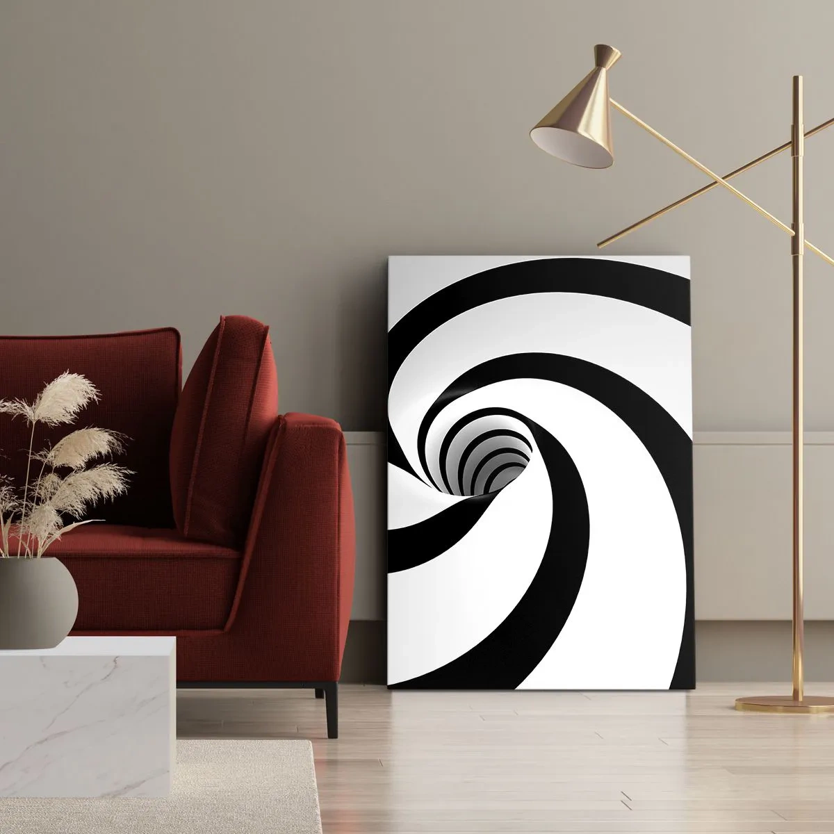 Quadro em tela - Deixar levar-se pelo vórtice - 50x70 cm