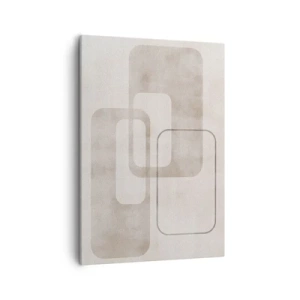 Quadro em tela - Argamassa geométrica - 50x70 cm