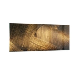 Quadro em vidro - No labirinto dourado - 100x40 cm