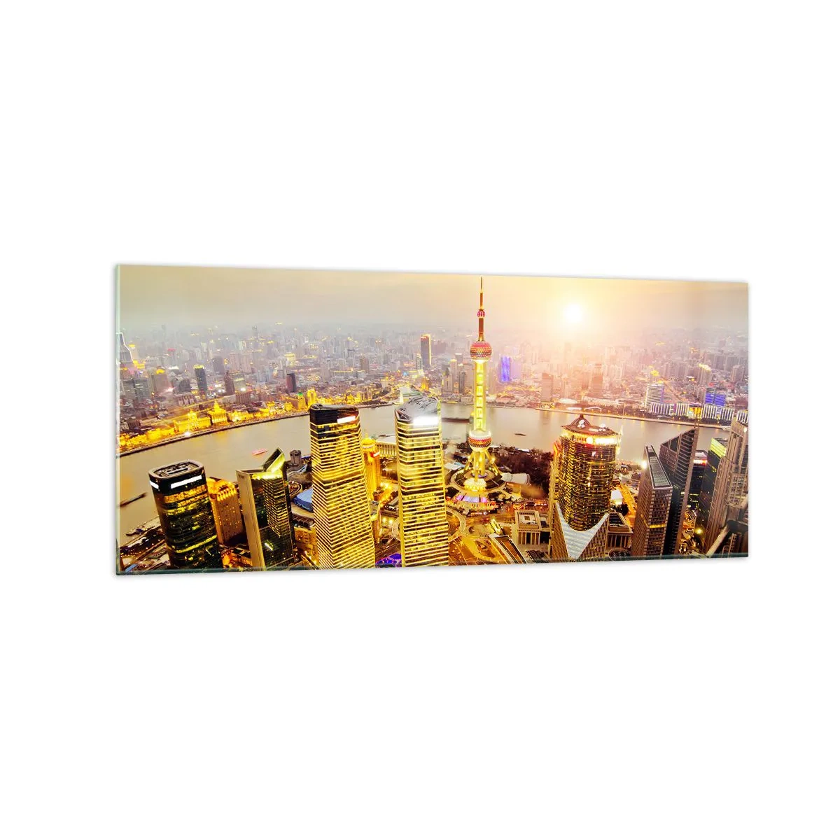 Quadro em vidro - Sonho asiático - 120x50 cm