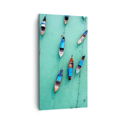 Quadro em tela - Na alegre expectativa - 45x80 cm