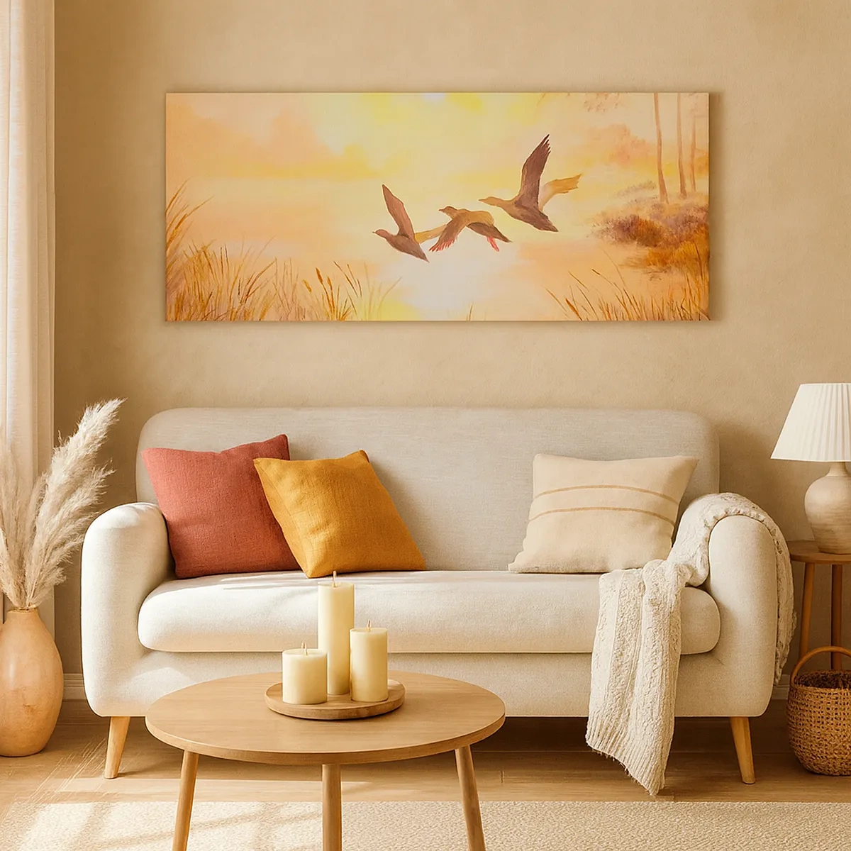 Quadro em tela - O início de uma longa viagem - 30x30 cm