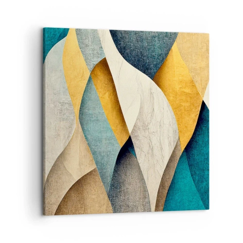 Quadro em tela - Ritmo e onda - 60x60 cm