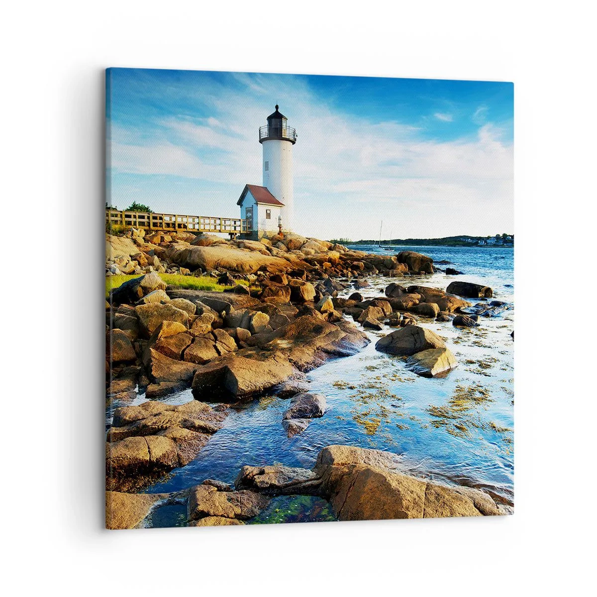 Quadro em tela - Voltem bem, estou à espera - 50x50 cm