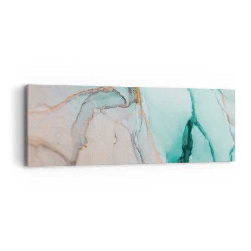 Quadro em tela - Dança das formas e cores - 90x30 cm