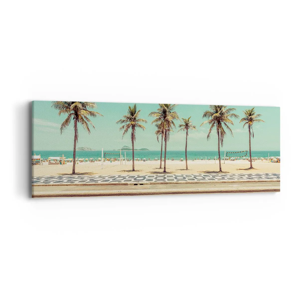 Quadro em tela - Em guarda da praia - 90x30 cm