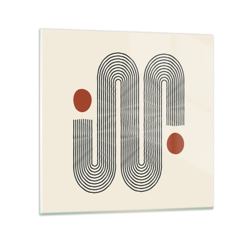 Quadro em vidro - Do início ao fim - 40x40 cm