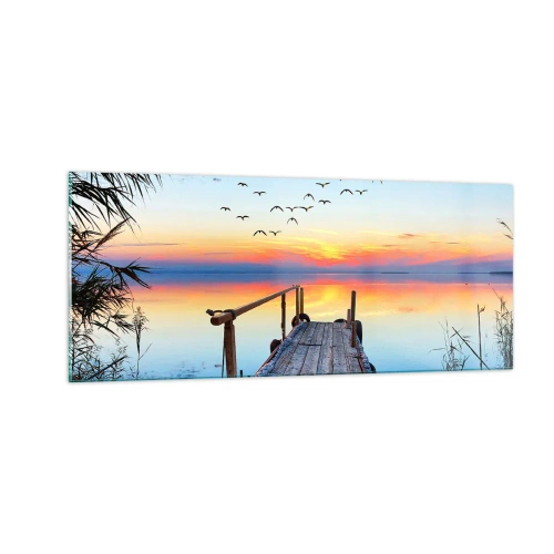 Quadro em vidro - É hora de voltar... - 100x40 cm