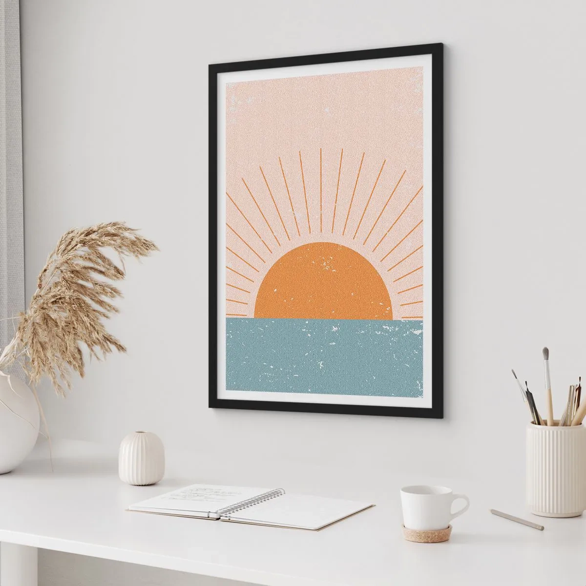 Pôster com moldura preta - Um milagre diário - 61x91 cm