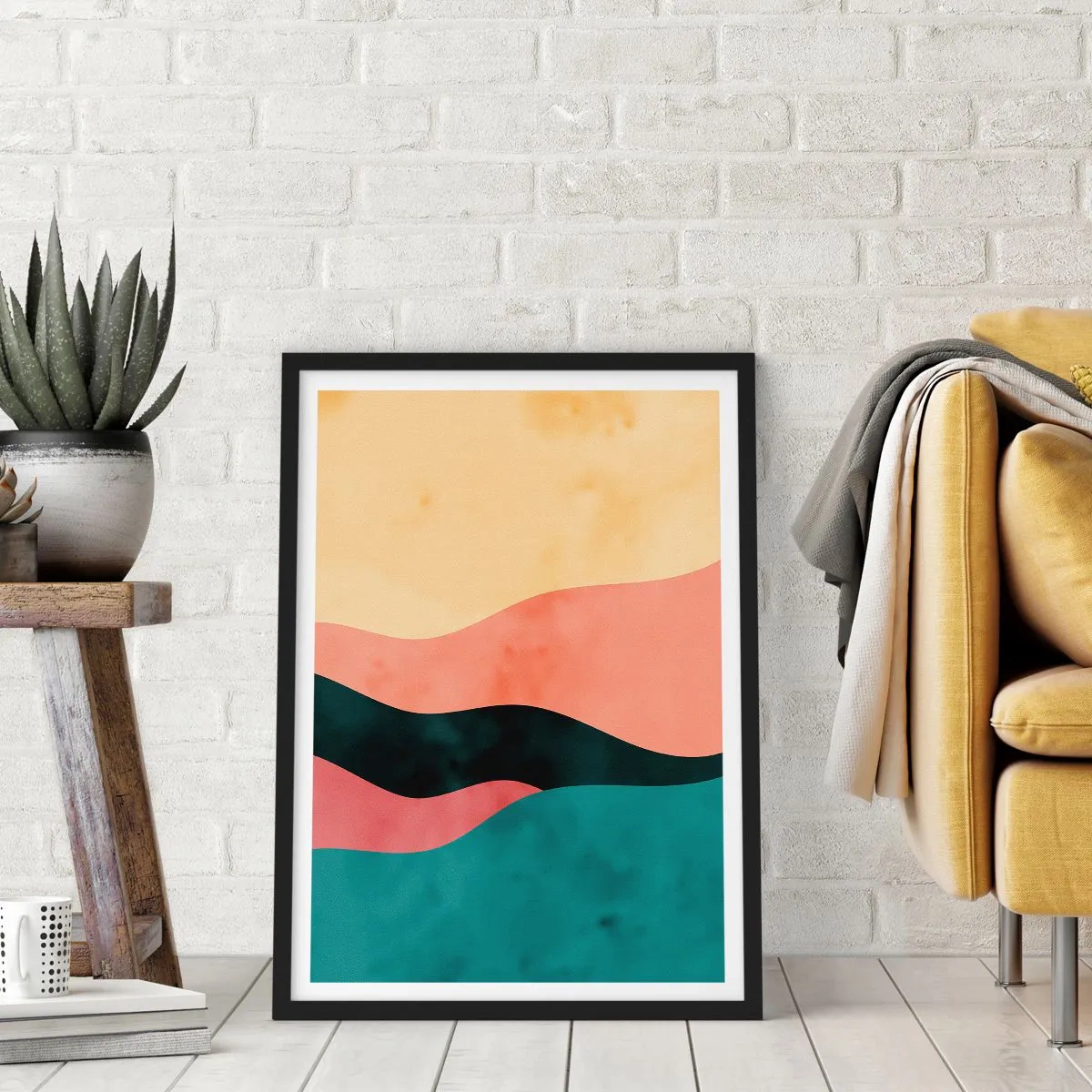 Pôster com moldura preta - Incompatibilidade compatível - 70x100 cm