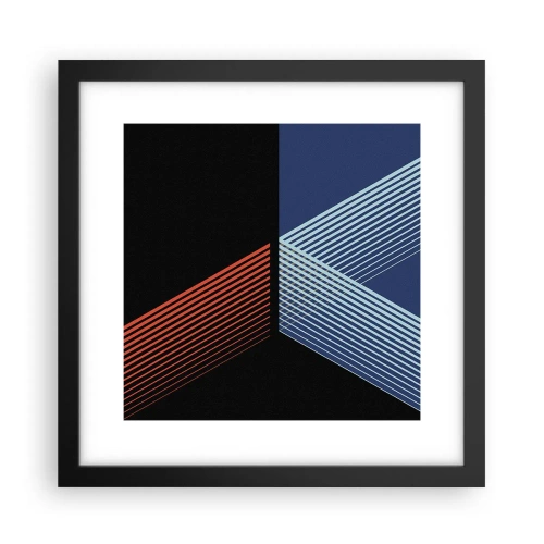 Pôster com moldura preta - Uma história simples - 30x30 cm