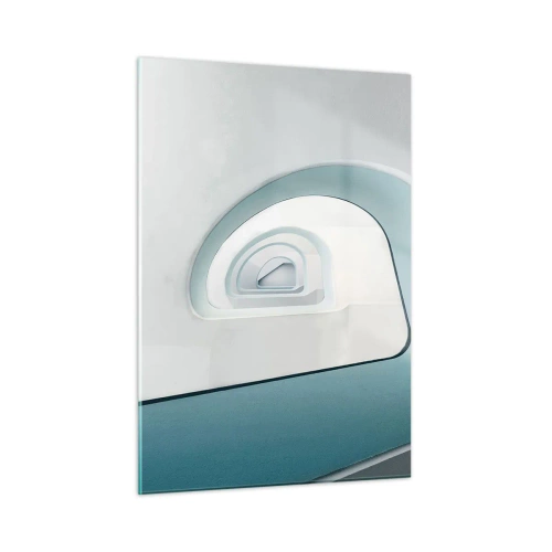 Quadro em vidro - Para o fundo do azul - 50x70 cm