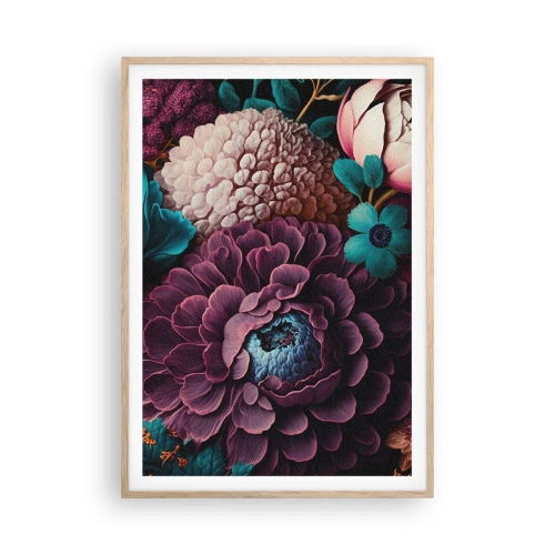 Pôster com moldura de carvalho claro - Natureza em abundância - 70x100 cm