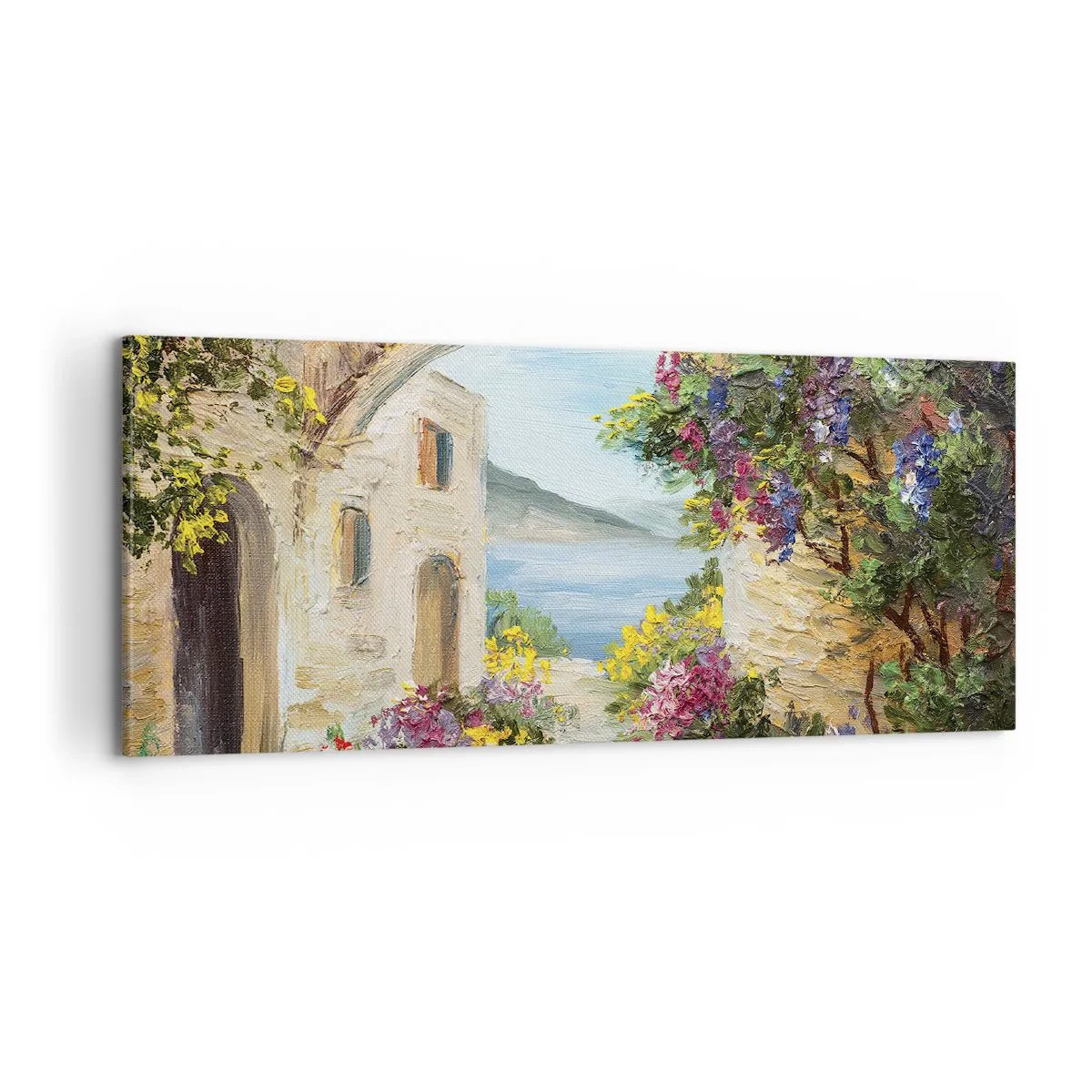 Quadro em tela - O encanto da província costeira - 100x40 cm