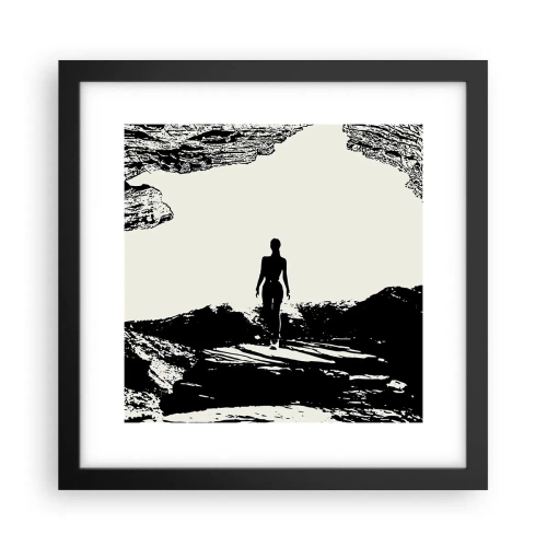 Pôster com moldura preta - Novo visual - 30x30 cm