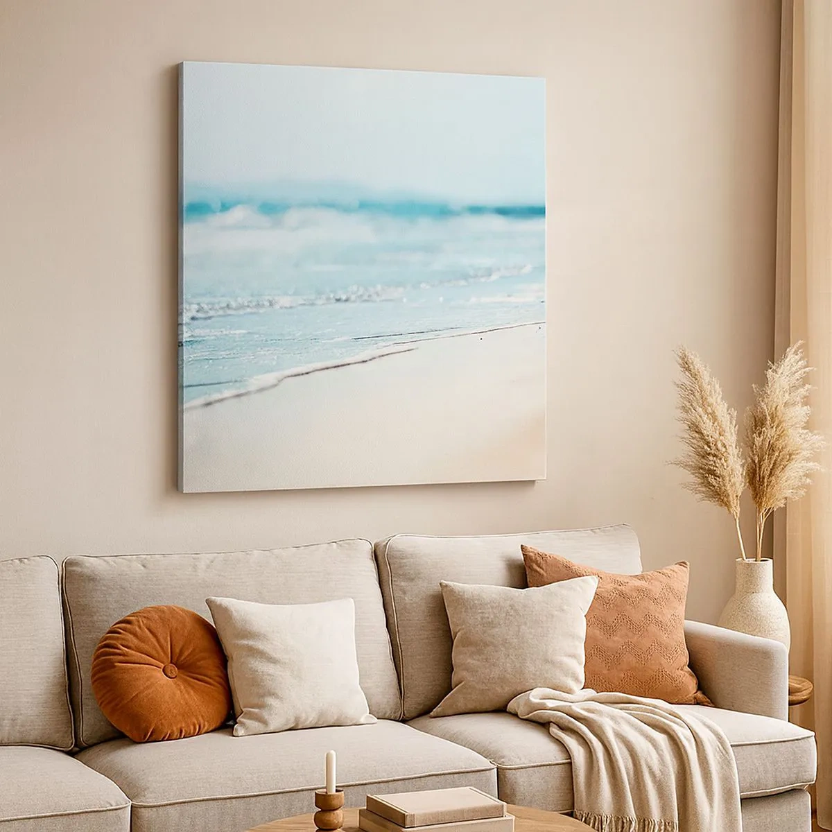 Quadro em tela - Calor e ruído - 30x30 cm