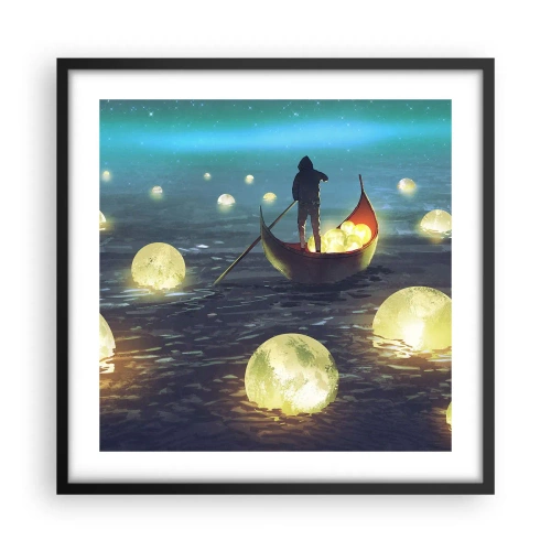 Pôster com moldura preta - Coisas com as quais os filósofos nunca sonharam - 50x50 cm