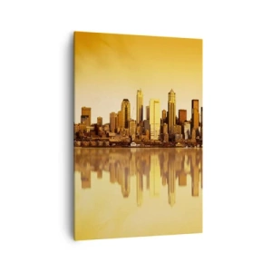 Quadro em tela - Silêncio da metrópole - 70x100 cm