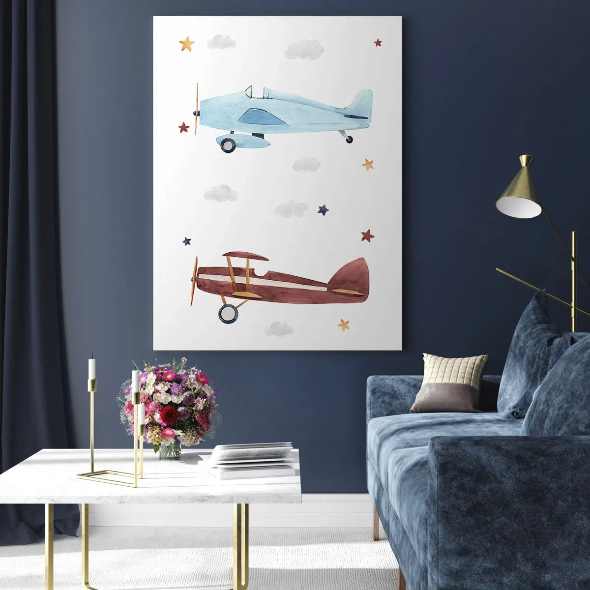 Quadro em vidro - Sr. Piloto, estamos a aguardar! - 50x70 cm