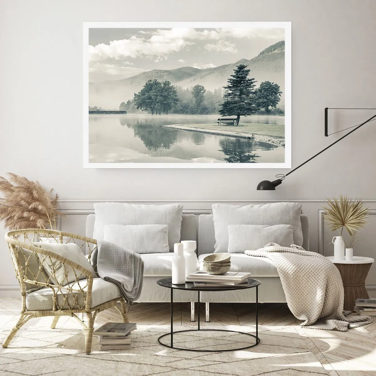 Pôster - O lago ainda está a dormir - 100x70 cm