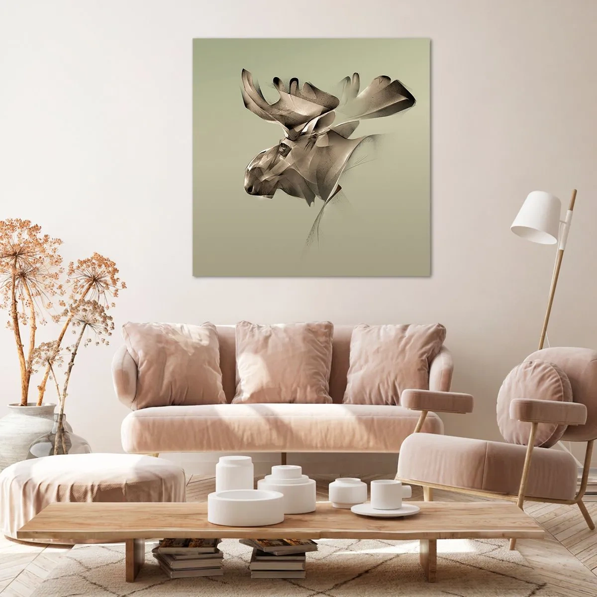 Quadro em tela - O poder suave da calma - 70x70 cm