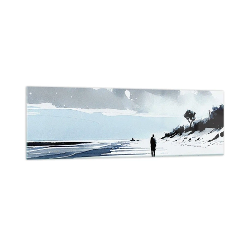 Quadro em vidro - Sozinho - 160x50 cm