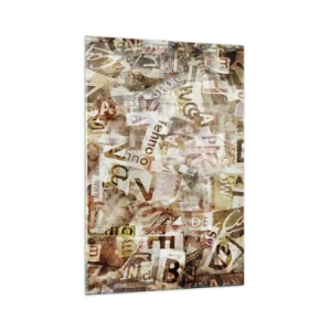 Quadro em vidro - Unificando a conversa fiada - 70x100 cm