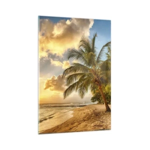 Quadro em vidro - Eterno verão, férias eternas - 80x120 cm