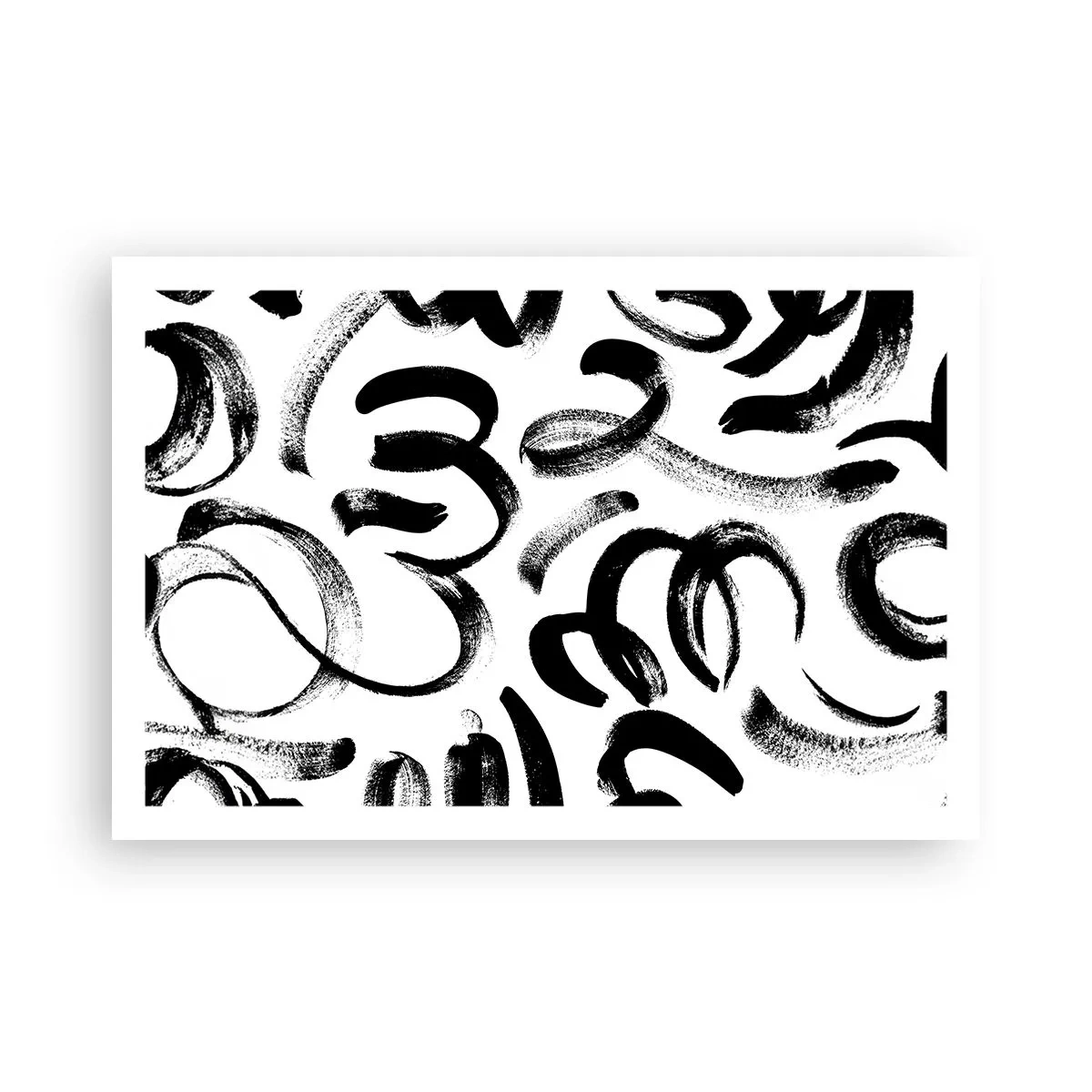 Pôster - Preto sobre branco - 91x61 cm