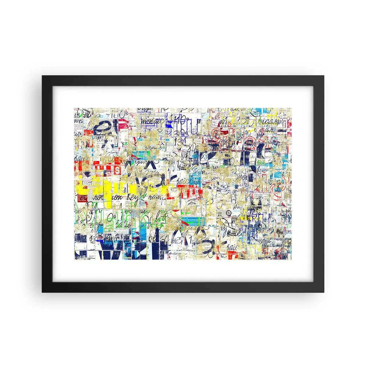 Pôster com moldura preta - Simplesmente agradável aos olhos - 40x30 cm