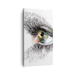 Quadro em tela - Olhe diretamente para a alma - 45x80 cm