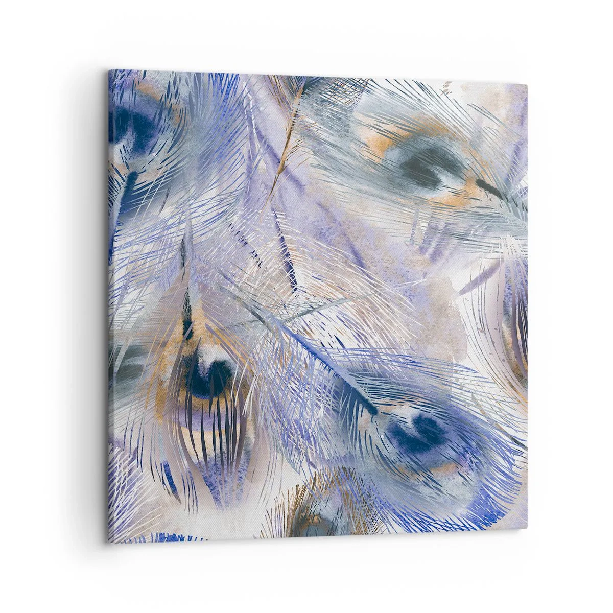 Quadro em tela - Composição do pavão - 50x50 cm