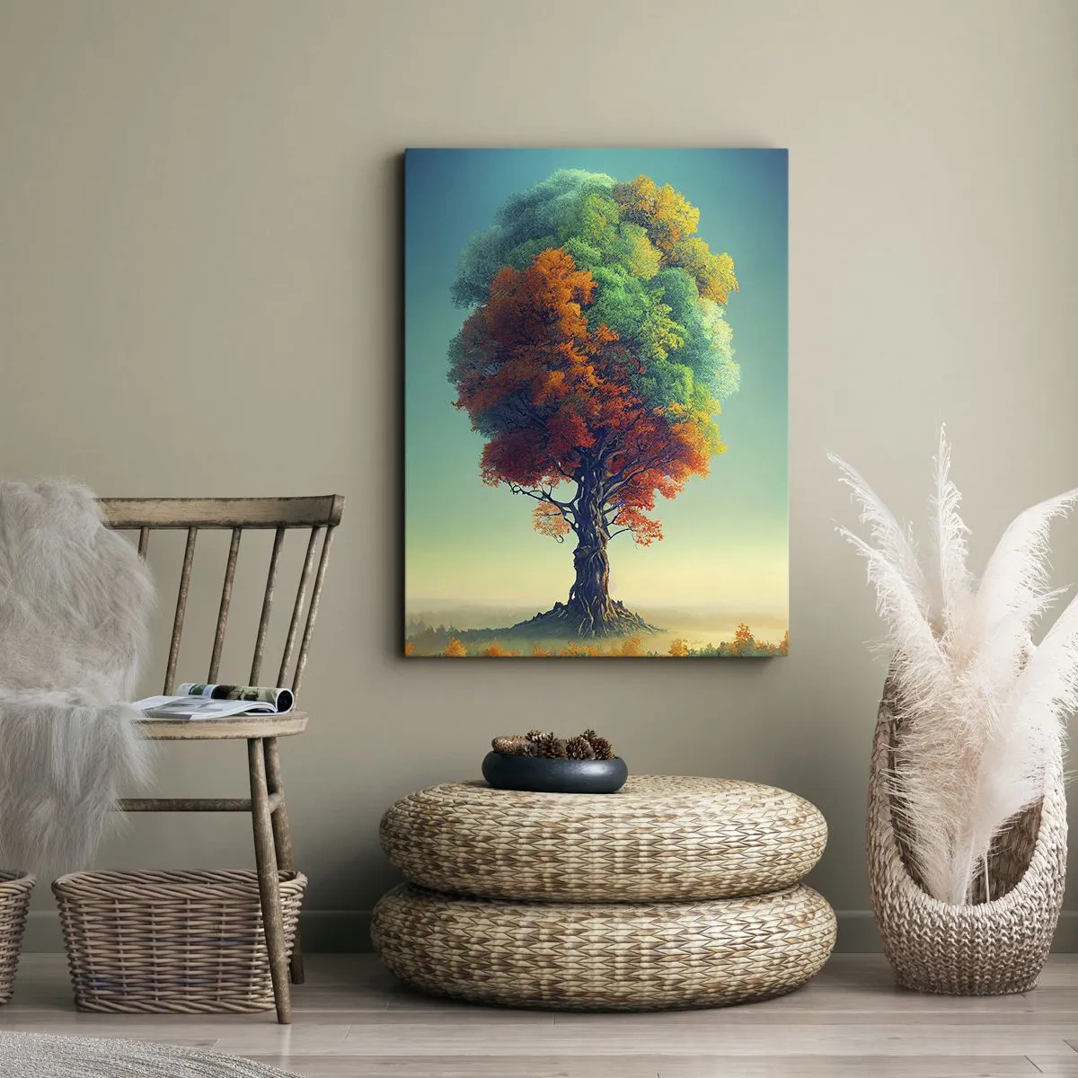 Quadro em tela - Carvalho – o pai da natureza - 55x100 cm