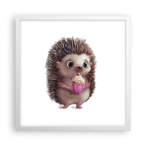 Pôster em moldura branca - A celebração é diária - 40x40 cm