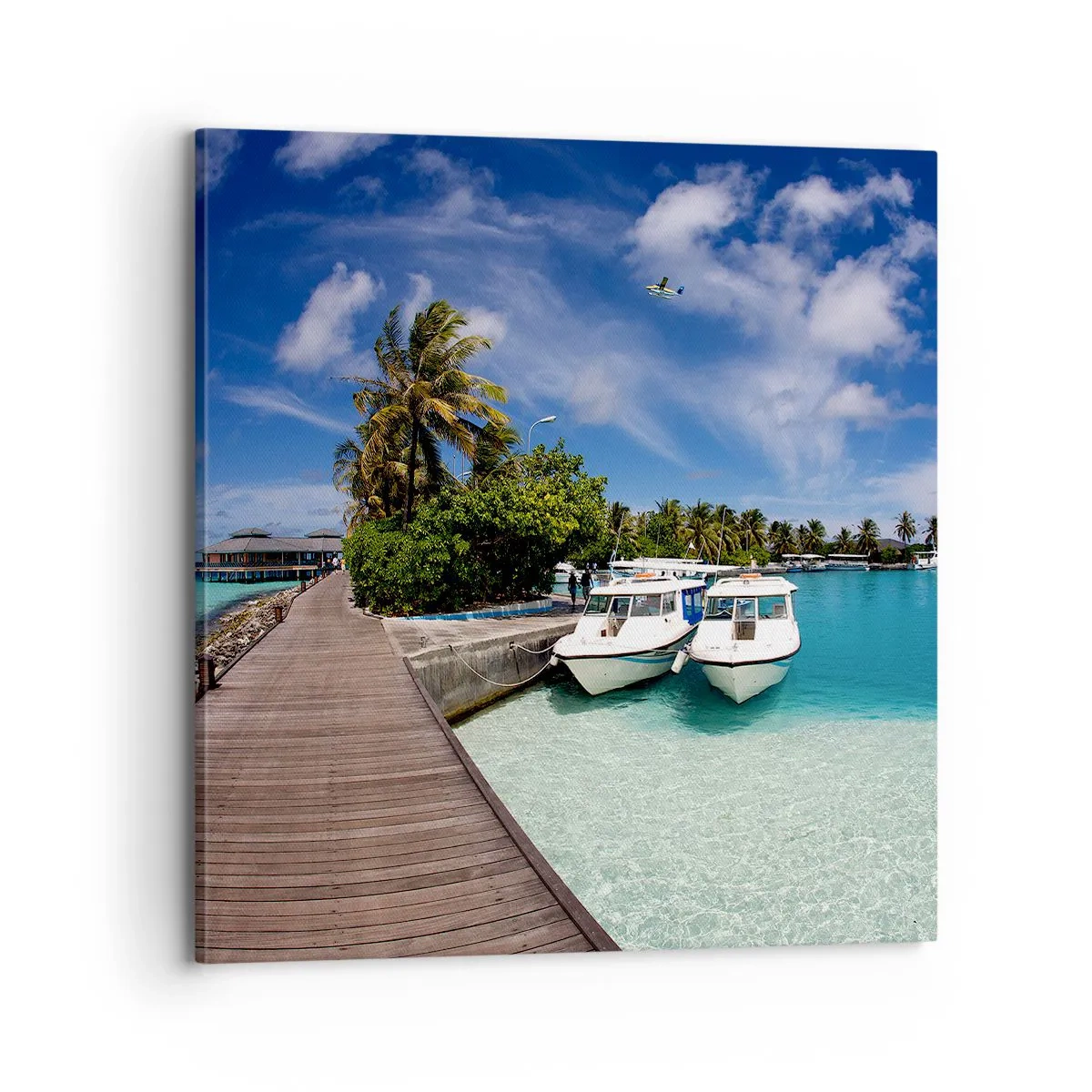Quadro em tela - No entanto, o paraíso existe - 70x70 cm