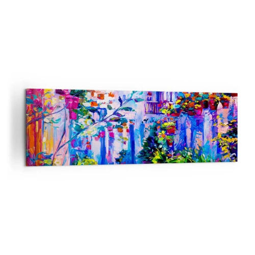 Quadro em tela - Impressão - rua italiana - 160x50 cm