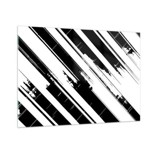 Quadro em vidro - Uma composição intensa e dinâmica - 100x70 cm